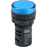 IEK Лампа AD22DS(LED)матрица d=22мм синий 12В AC/DC