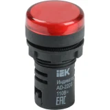 IEK Лампа AD22DS(LED)матрица d=22мм красный 36В AC/DC