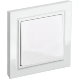 IEK BRITE Выключатель 1-клавишный 10А в сборе ВСР10-1-0-БрБ белый