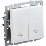 IEK BRITE Выключатель жалюзи 10А ВС10-1-5-БрЖ жемчуг