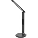 IEK LIGHTING Светильник светодиодный настольный 2011 7Вт на подставке QI-заряд USB-выход кожа черный