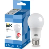 IEK Лампа светодиодная A60 шар 9Вт 230В 6500К E27