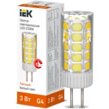 IEK Лампа светодиодная CORN капсула 3Вт 12В 3000К керамика G4