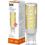 IEK Лампа светодиодная CORN капсула 7Вт 230В 3000К керамика G9