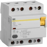 IEK Выключатель дифференциальный (УЗО) ВД1-63 4Р 40А 30мА