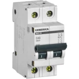 IEK Автоматический выключатель ВА47-29 2Р 40А 4,5кА С GENERICA