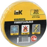 IEK Изолента 0,13х15мм желтая 20м ИЭК