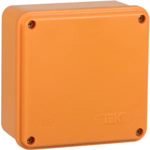IEK Коробка распаячная огнестойкая ПС 100х100х50мм 6P 4мм2 IP44 гладкие стенки - UKF20-100-100-050-6-4-09 IEK Коробка распаячная огнестойкая ПС 100х100х50мм 6P 4мм2 IP44 гладкие стенки - UKF20-100-100-050-6-4-09